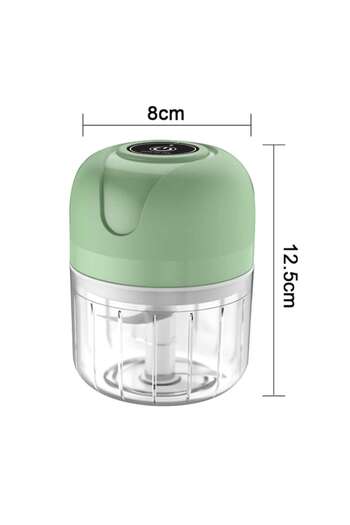 OEM Mini electric chopper, stainless steel, rechargeable, compact for meat and vegetables, multicolor