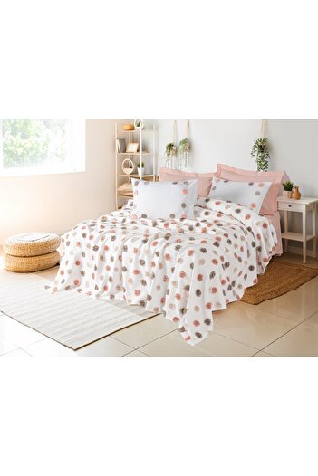 Cotton Box Bonny Alvin Salmon Pique Set - Double