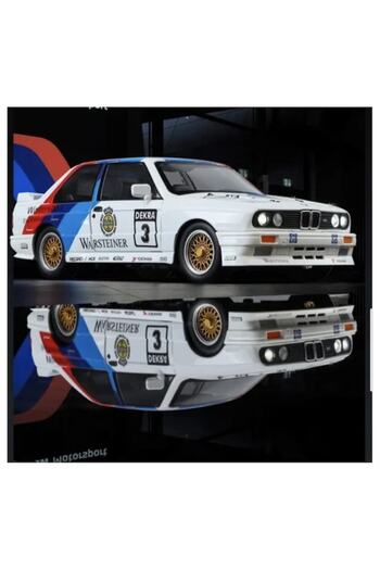 MASHASHOP Masinuta metal mecanica, BMW M3 E30, scara 1:24, alb, 21 cm