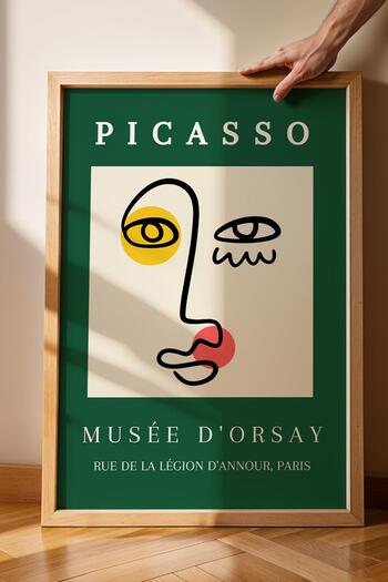 Saturn Pablo Picasso Musee D' Orsay Framed Painting - Eclectic Style Wall Decor