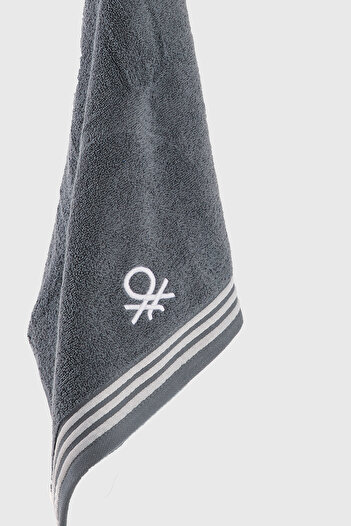 Benetton Home Bath Towel Hand Face Body Dark Gray 100% Cotton 30X50 cm Face Towel