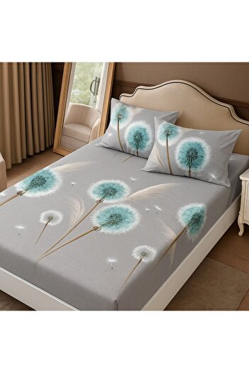Pucioasa Finet duvet cover set + 2 pillowcases 160x200cm, Dandelions