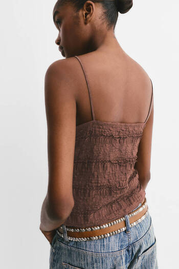 Pull & Bear Lace top with straps