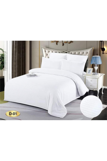 FIONNA.RO Damask Bed Linen 6 Pieces - White