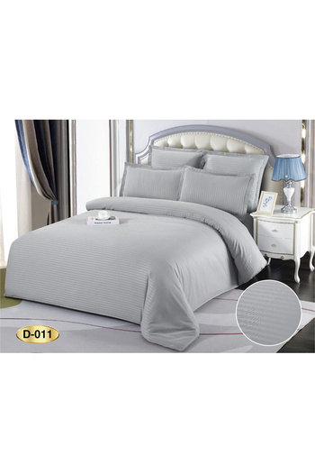 FIONNA.RO Damask Bed Linen 6 Pieces - Gray