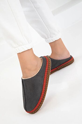 Jackers Soft Suede House Slippers with Fur Inside