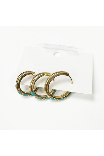 Perissy 3-Piece Hoop Women's Earrings