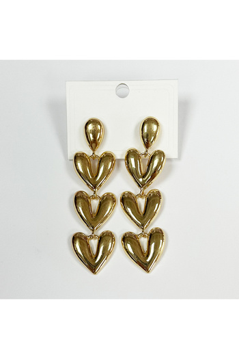 Perissy Gold Color Dangle Earrings