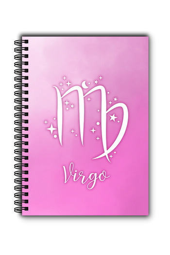 MG Office A5 Notebook 80 sheets Vellum with Spiral – Zodiac Virgo – Reflective Cover