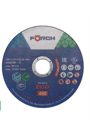 Foerch Metal/Stainless Steel 450 125x1mm Cutting Disc