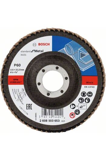 Bosch X431 flap disc, Standard for Metal G120