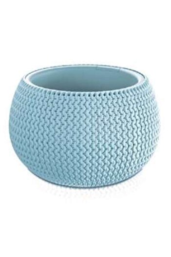 Prosperplast Ghiveci decorativ pentru flori, rotund, albastru, 29×19,5 cm, Splofy Bowl