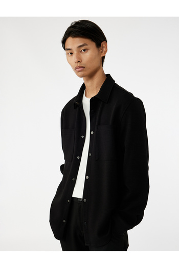 Koton Regular Fit Pocket Snap Button Detailed Classic Collar Long Sleeve Shirt Jacket