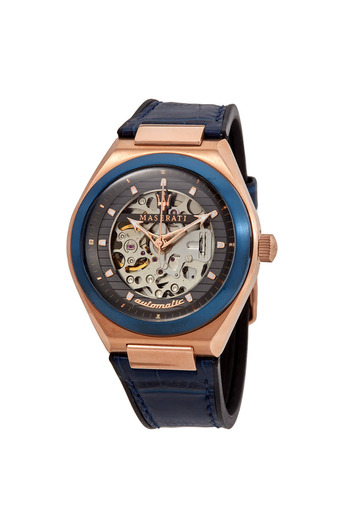 Maserati Men's watch, R8821139002 Triconic 40 mm auto blue gray dial