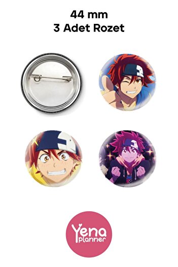 Yenaplanner Sk8 the Infinity Bag Ornament / Badge Set