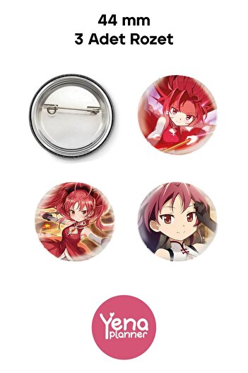 Yenaplanner Madoka Magica Bag Ornament / Badge Set
