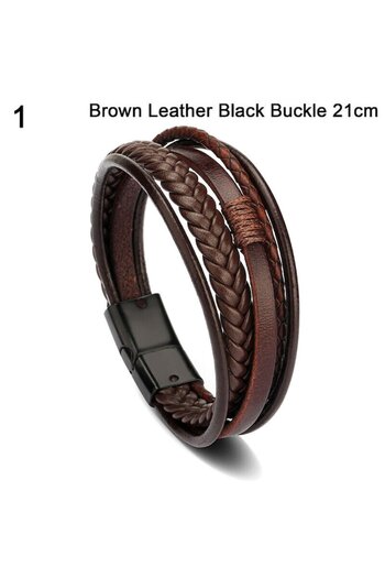 OEM Leather Bracelet Brown