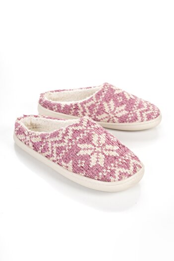 OZYO Desire Powder Snowflake Chenille House Slippers