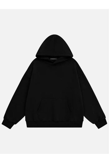 Mad&Calf Unisex Need Money for Printed Hooded Fleece Oversize Sweatshirt
