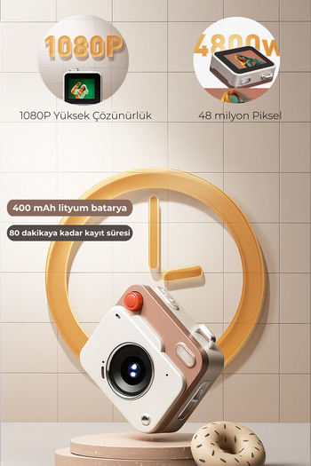 ShinyTouch Mini Dijital Retro Kamera-(Hafıza Kartı Hediyeli)