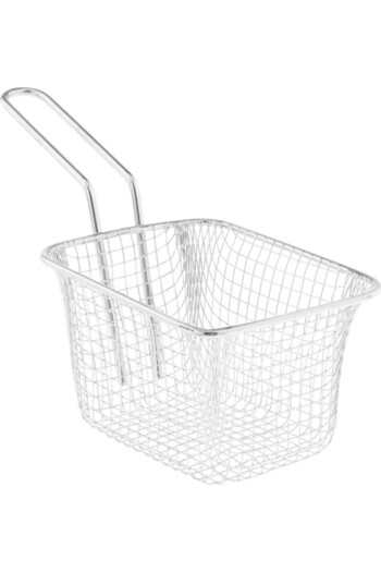 safestore 2-Piece French Fry Serving Set Mini Nugget Chicken Serving Basket Stainless Steel Serving Presentation Set
