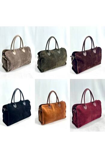 çkn sedat çakan çanta & fular & aksesuar Genuine Suede Leather Women's Hand Shoulder Cross Bag