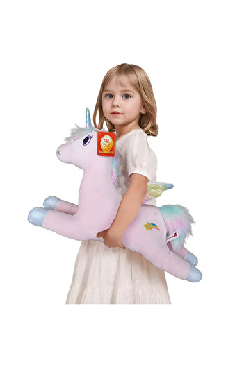 RCO Rainbow Unicorn made of velvety plush, 60 cm, +3 years, WJ8606-60
