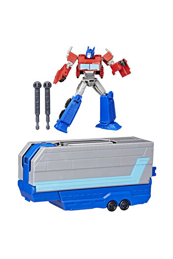 Hasbro Transformers Earthspark Optimus Prime Battle Trailer Truck, Children Ages 6 to 10