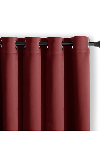 Amelia Home Blackout curtain with classic style rings, Juliette, density 230 g/m2, 140x270 cm, red