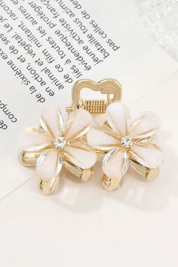 cityvision White Stone Flower Metal Latch Buckle 4 cm