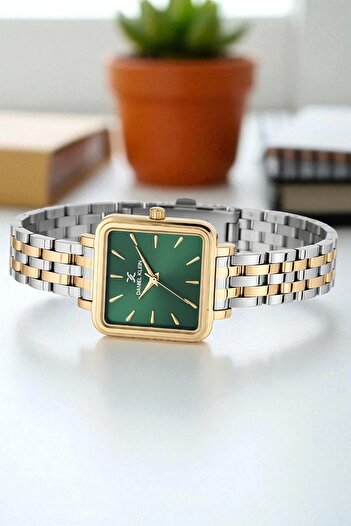 Daniel Klein Steel Cord&Case Women's Wristwatch+Bracelet Gift Silver-Gold Sddk109