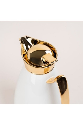 Dallaty Steel Flask White/Gold 1L