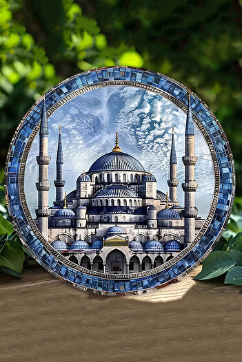 kutuTR Camii motifli UV Baskı 3D GÖRÜNÜMLÜ MDF Duvar Süsü – 33x33 cm & 20x20 cm DT220