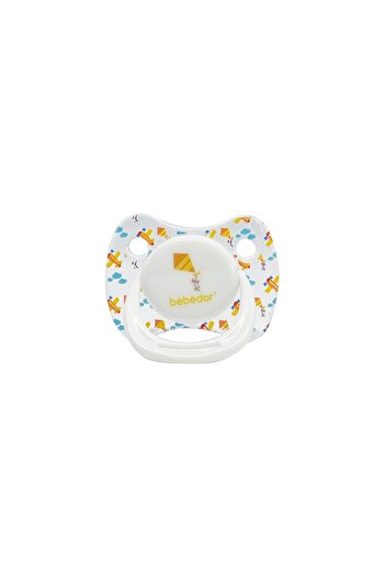 Bebedor Silicone Palate Tritan Pacifier 6-18 Months Yellow Kite 172