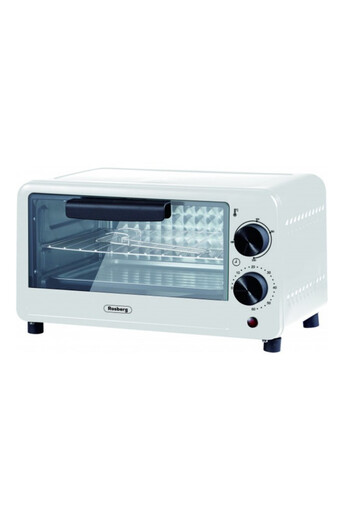 rosberg Mini oven R51441C, 800W, 9 liters, 100-230C, Accessories, White