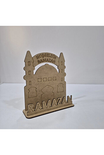 toptanetkinlikboyama Welcome Ramadan Wooden Painting Set |   Fun and Educational Activity for Children |   Mdf Ramadan Effect