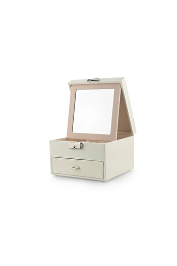 OEM Jewelry organizer box with drawers and mirror