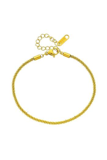 Pursehuit Golden bracelet, stainless steel, 18k gold-plated, delicate, Erlanda C3