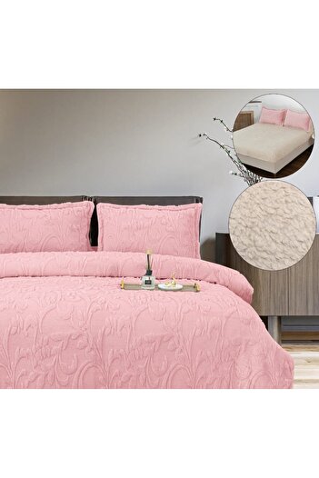 CHIRASO COCOLINO Underwear Fur on the inside, ELASTIC sheet 180x200, Duvet cover 200x230, 2 Sides