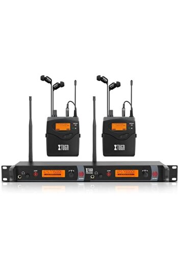 Generic Original For XTUGA RW2080 UHF Wireless Stage Singer In-Ear Monitor System (2 BodyPacks)