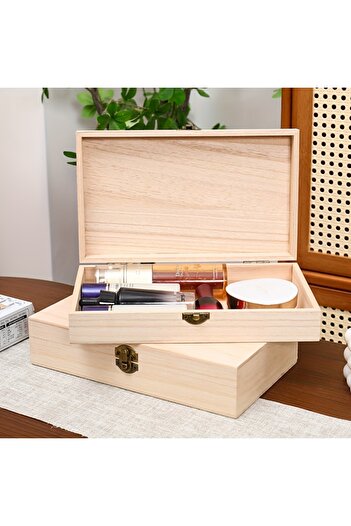 Fly 1pc Wooden Storage Box - Handcrafted, Jewelry & Cosmetic Organizer, Desk Accessory