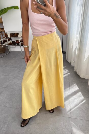 Mzr Collection Women's linen pareo pants