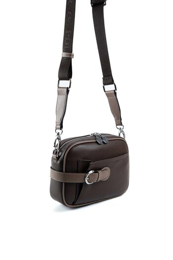 Silver Polo Silver & Polo Brown - Mink Sp1256 Women's Crossbody Bag