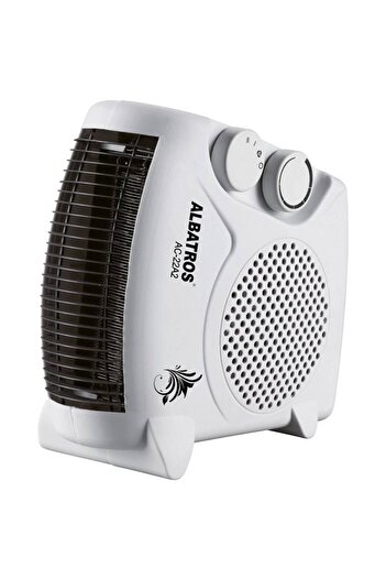 ALBATROS Electric fan heater, power 2 kW, 2 speeds, adjustable thermostat, overheating protection, LED indicator...