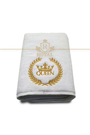 H Hotel Supplier Embroidered Bath Towel, Hotel Supplier, 100% cotton, White, 70x140cm, 680g/sqm - Queen Model