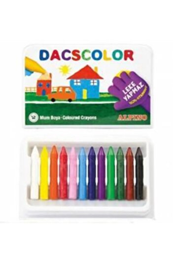 Alpıno Alpino Dacscolor 12 Pieces Crayon 12 Colors Erasable Crayon