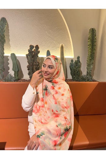 Ahsenhijab Retro Pattern Cotton Soft Shawl