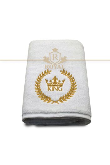 H Hotel Supplier Embroidered Bath Towel, Hotel Supplier, 100% cotton, White, 70x140cm, 680g/sqm - King Model