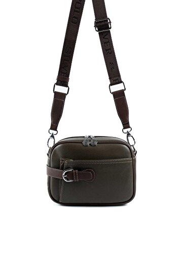 Silver Polo Silver & Polo Khaki - Brown Sp1256 Women's Crossbody Bag