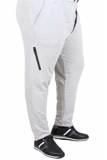 Starbattal Pantaloni de sport clasici de mărime mare cu fermoar încrucișat 25500 GREY MELANGE